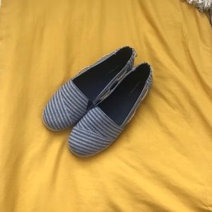 White and Blue Boat shoes